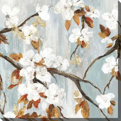 Картина маслом Цветущие ветки миндаля №12