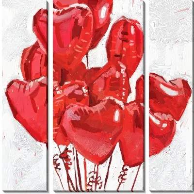 Модульная картина Сердца №4