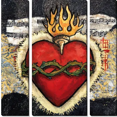 Модульная картина Сердце №9