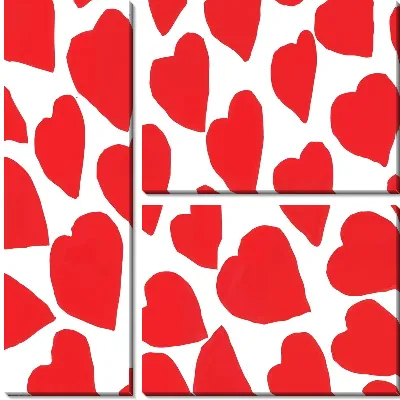 Модульная картина Сердца №13