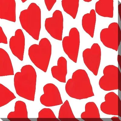 Картина маслом Сердца №13