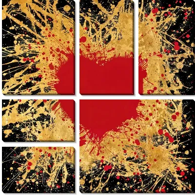 Модульная картина Сердце №16