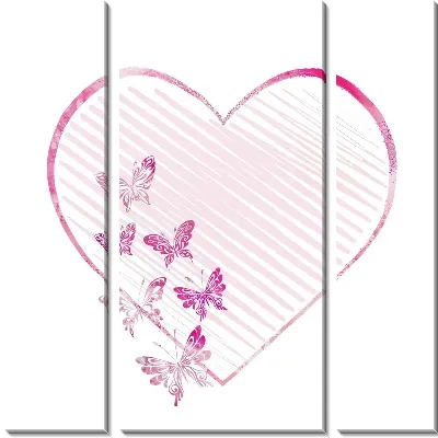 Модульная картина Сердце №23