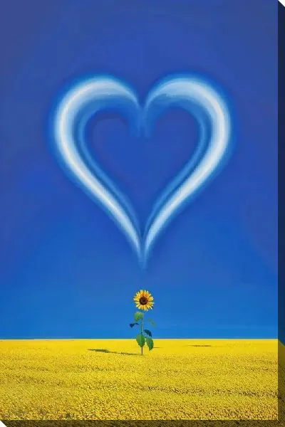 Картина маслом Сердце №28