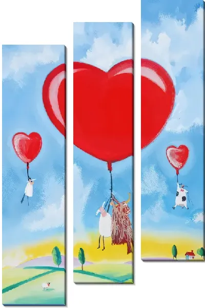 Модульная картина Сердца №30