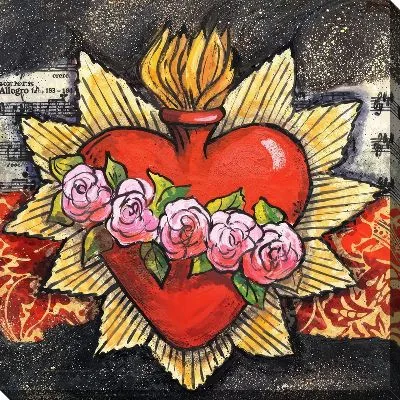 Картина маслом Сердце №31