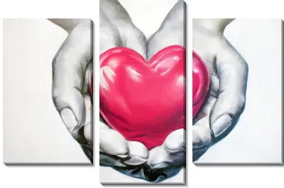 Модульная картина Сердце №35