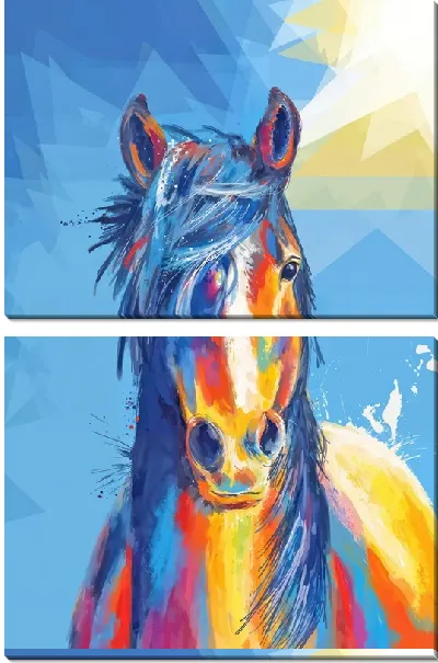 Модульная картина Лошадь №579
