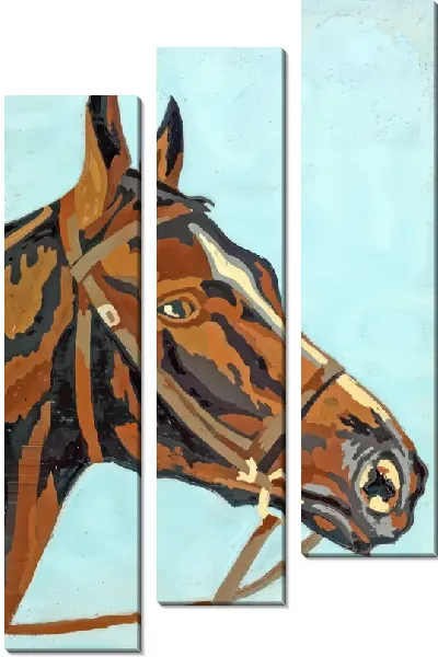 Модульная картина Лошадь №5861