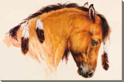 Картина маслом Лошадь №589