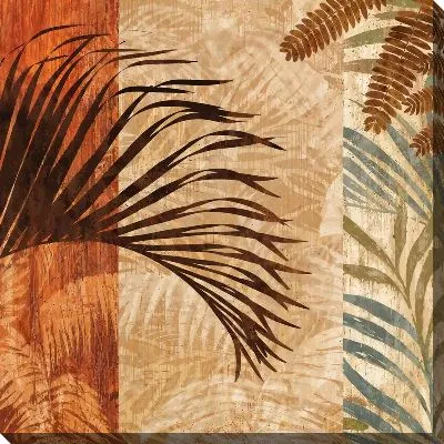 Картина маслом Тропические листья №100