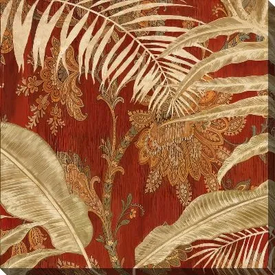 Картина маслом Тропические листья №101