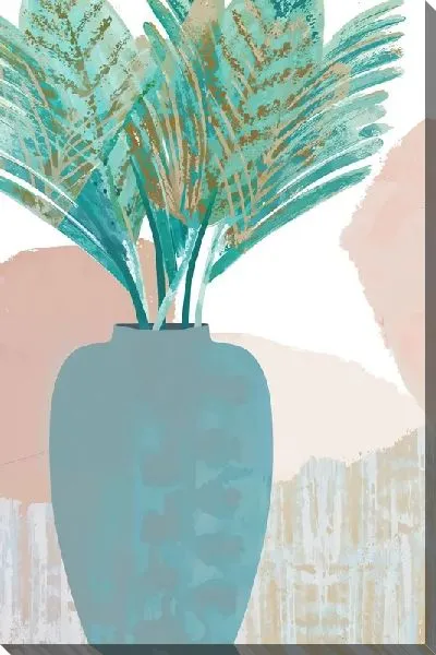 Картина маслом Тропические листья №104