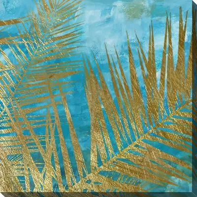 Картина маслом Тропические листья №105