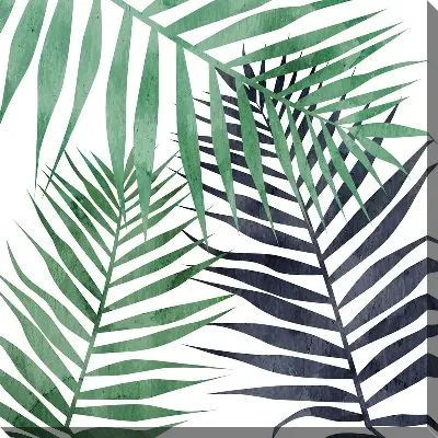 Картина маслом Тропические листья №107