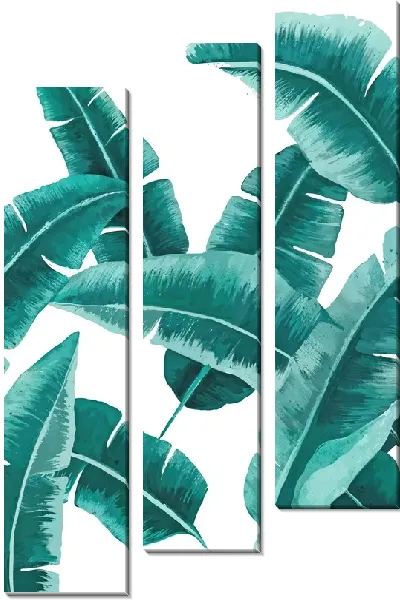 Модульная картина Тропические листья №109