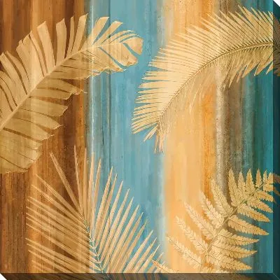 Картина маслом Тропические листья №110