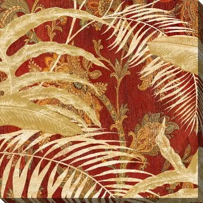 Картина маслом Тропические листья №112