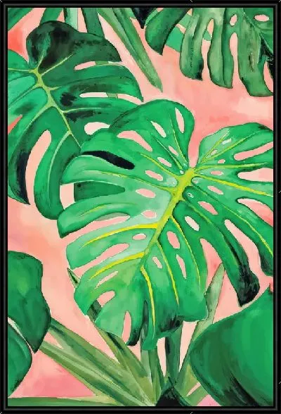 Картина Тропические листья №113