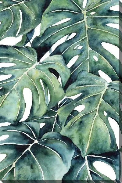 Картина маслом Тропические листья №123