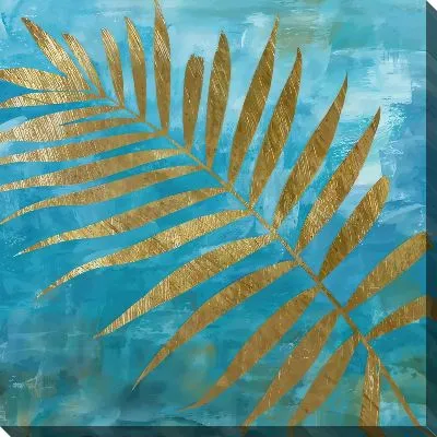 Картина маслом Тропические листья №128