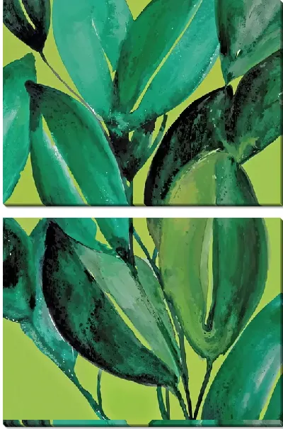 Модульная картина Тропические листья №132