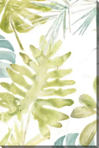 Картина маслом Тропические листья №134