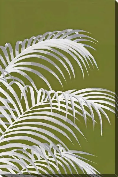 Картина маслом Тропические листья №135