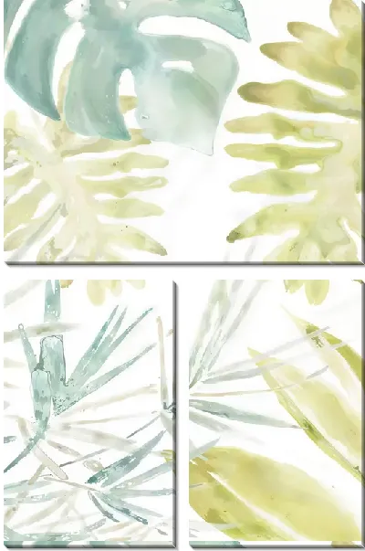 Модульная картина Тропические листья №136