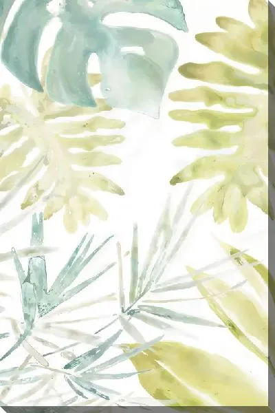 Картина маслом Тропические листья №136