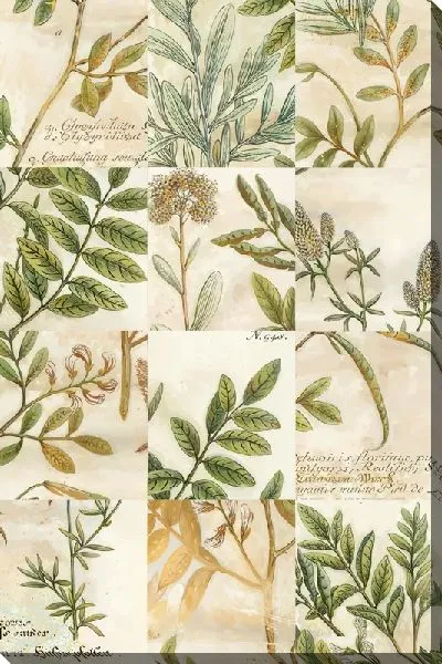 Картина маслом Тропические листья №141