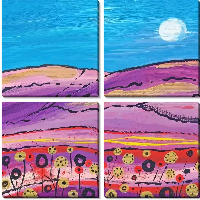 Модульная картина Лаванда №72