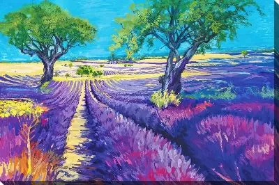 Картина маслом Лаванда №82