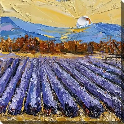 Картина маслом Лаванда №84