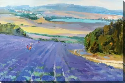 Картина маслом Лаванда №901