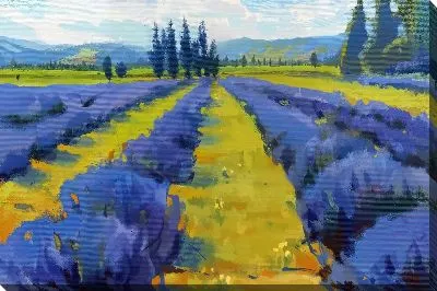 Картина маслом Лаванда №931