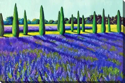 Картина маслом Лаванда №1001