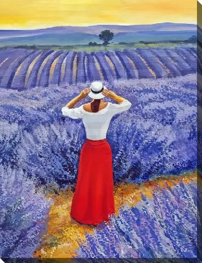 Картина маслом Лаванда №106