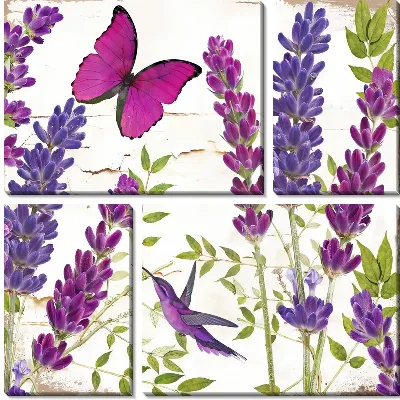 Модульная картина Лаванда №108