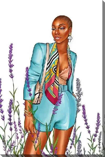 Картина маслом Лаванда №119