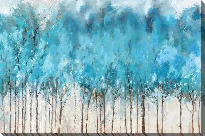Картина маслом Бирюзовый лес