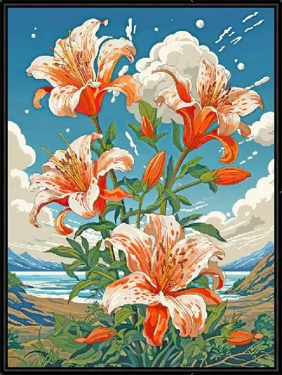Картина Лилии №302