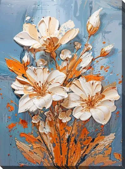 Картина маслом Лилии №308