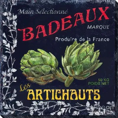 Картина маслом Артишоки в стиле винтаж