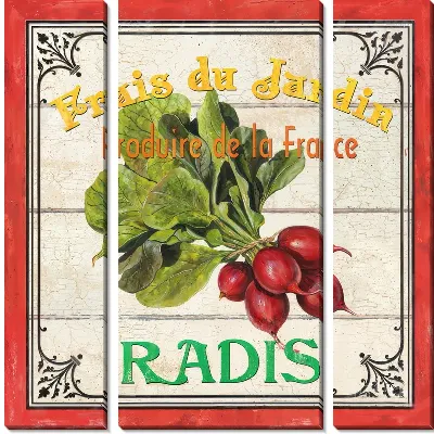Редис в стиле винтаж