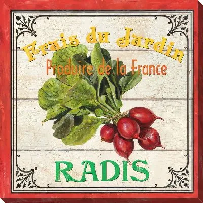 Редис в стиле винтаж