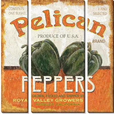 Два перца в стиле винтаж