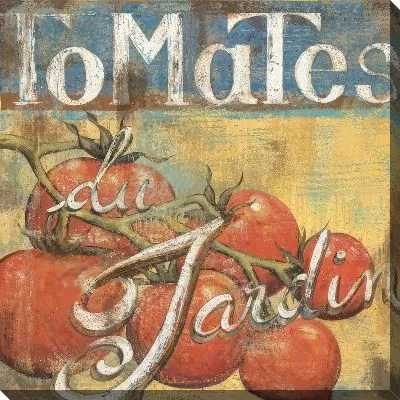 Картина маслом Томаты в стиле винтаж №2