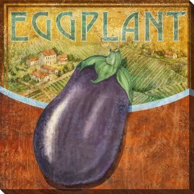 Картина маслом Баклажан винтажный