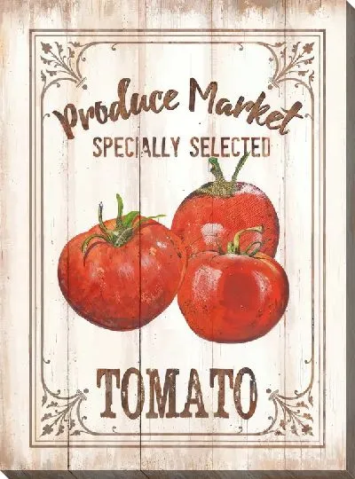 Картина маслом Три томата винтаж